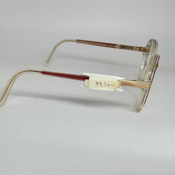 Luxottica L251 Klixx-2 4151 Eyeglasses Frames VINTAGE RARE Clear RED H15311 - Picture 4 of 7